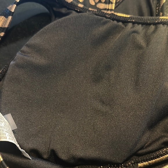 Forever 21 Black and Bronze  Zebra Print Two Piece Bikini Set - Picture 10 of 12